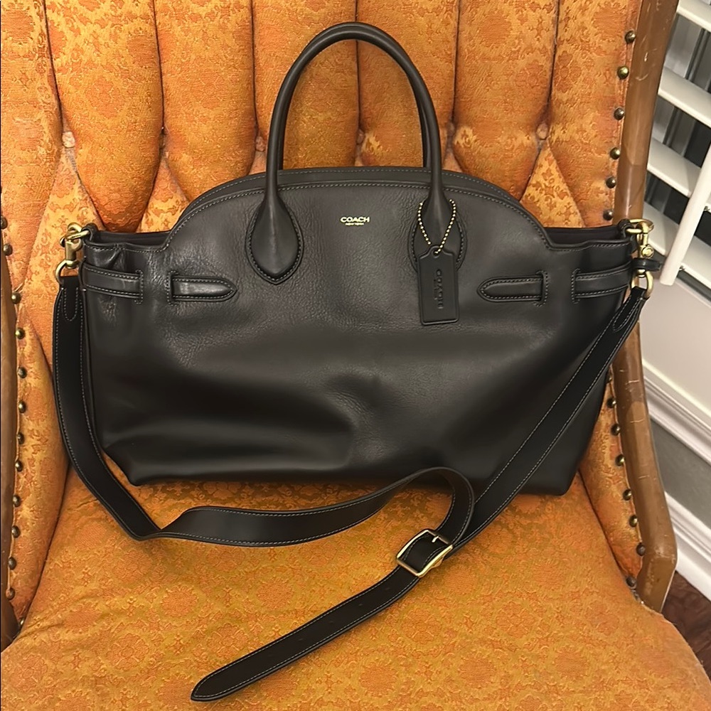 Coach Black Leather Handbag